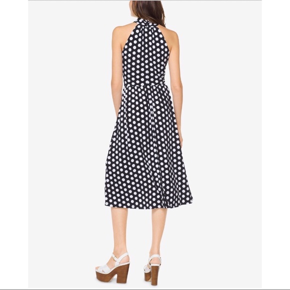 ✨HP✨Michael Kors Petite Dot-Print belted dress - Picture 2 of 6
